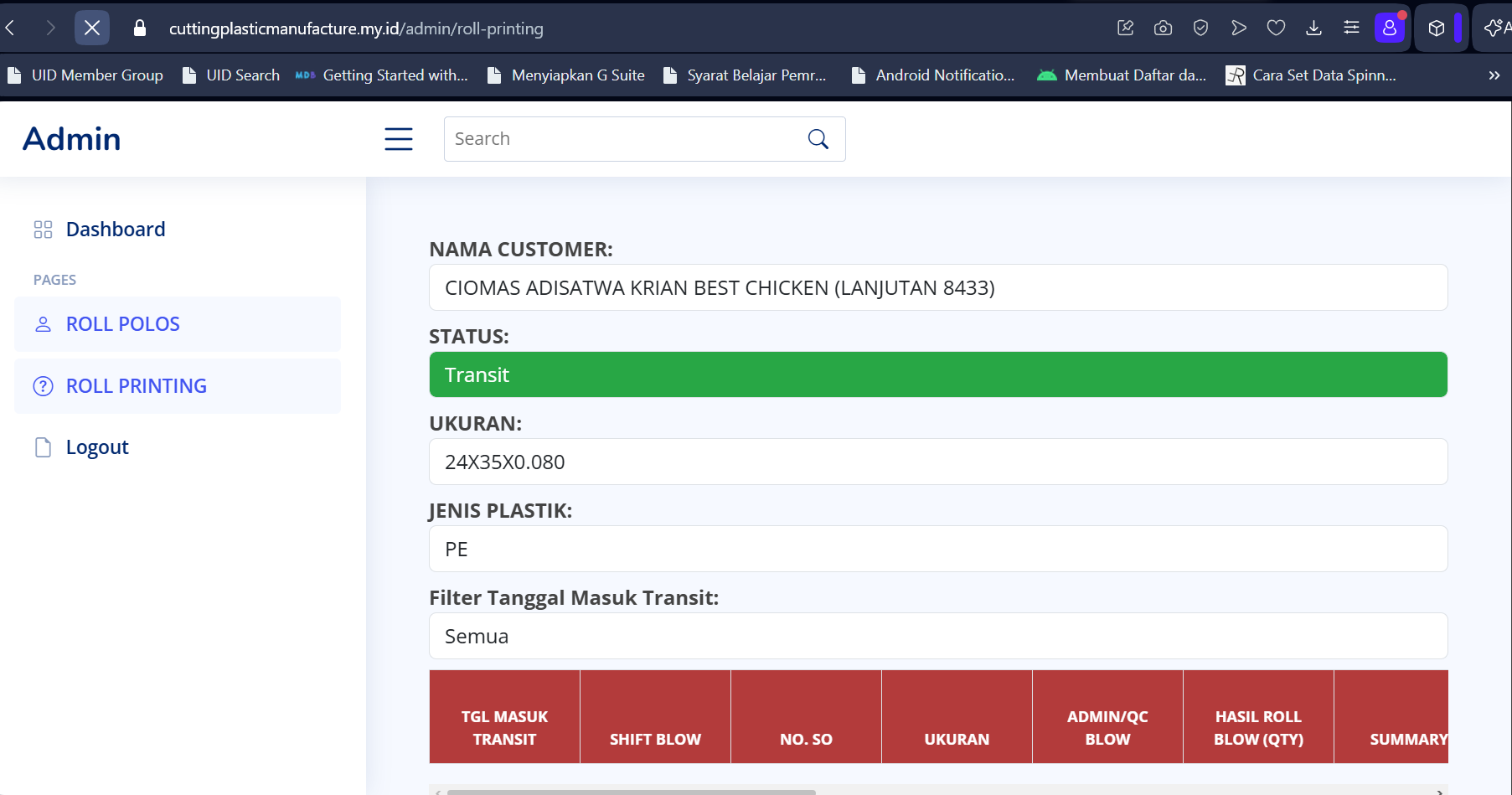 Logistik App